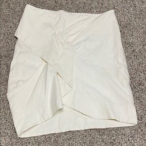 Lux and Luster linen Cream asymmetrical Skirt